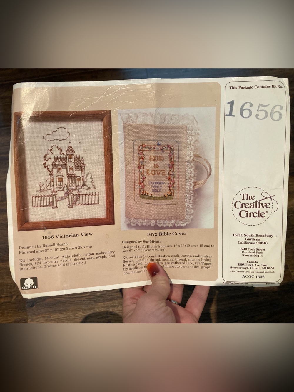 The Creative Circle Victorian View Embroidery Pattern 1656